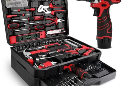 ZZDCSNX-276-Piece-Tool-Set-Kit-Tool-kit-with-12V-Cordless-Power-Drill-Driver-Toolbox-Storage-Case-with-Drawer-Drill-Set-Perfect-for-Homeowner-Diyer-Handyman-cipads-freeads