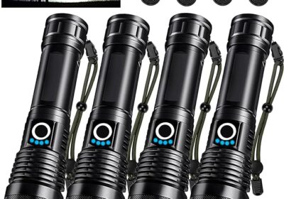 4-Pack-Rechargeable-LED-Flashlights-High-Lumens-9000LM-Super-Bright-Flashlight-Adjustable-Powerful-Flash-Light-with-USB-Cable-cipads-freeads