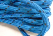 5/8 Inch by 100 Feet Double Braid Polyester Arborist Rope, Blue and Black