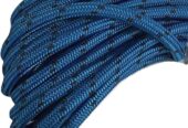 5/8 Inch by 150 Feet Double Braid Polyester Arborist Rope, Blue and Black