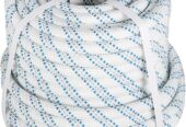 5/8 in 150 FT Braided Rigging Rope 11000 LBS Breaking Strength High Force Polyester Arborist Rope Suitable for Swing Camping Tree Work White Grey Blue