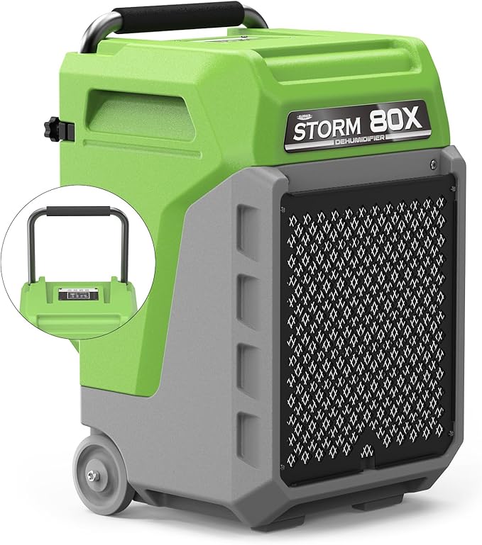 ALORAIR 170 Pints LGR Commercial Dehumidifier with Pump & Drain Hose, Fit for 2,100 Sq.Ft, Portable Industrial Dehumidifiers with Wheels for Water Damage Restore, Basement, Garage, 5 Years Warranty Near Me