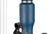 HYDROWION Water Bottles with Straw, 40oz Insulated Water Bottle fit in Car Cup Holder, Black Water Bottles with Straw Lid, Spout Lid and Flex Cap, Leakproof Travel Insulated Tumbler, Cobalt Near Me