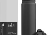 JoyJolt Triple Insulated Water Bottle with Straw Lid AND Flip Lid! 22oz Water Bottle, 12 Hour Hot/Cold Vacuum Insulated Stainless Steel Water Bottle. BPA-Free Leakproof Water Bottles – Thermos Bottle Near Me