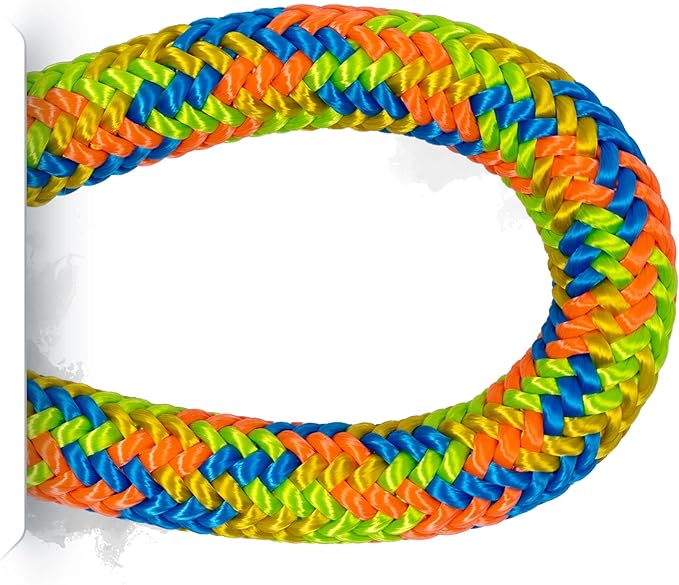 Pelican Rope Arborist Rope 11.8mm x 120Ft, USA Made High-Strength 24-Strands Static Climbing Rope – 7,000 lb Strength for Tree Climbing, Pulling, Outdoors & Swing – Viper, Plain End