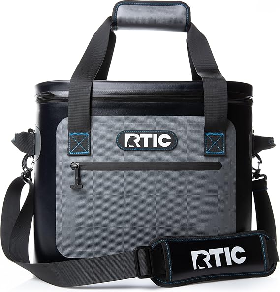 RTIC Ultra-Tough Soft Cooler 30 Can, Insulated Bag Portable Ice Chest Box for Lunch, Beach, Drink, Beverage, Travel, Camping, Picnic, Car, Trips, Floating Cooler Leak-Proof with Zipper Near Me