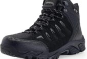 SHULOOK Men’s Waterproof Hiking Boots Non-Slip Lightweight Outdoor Mid Top Ankle Boot Breathable Hiker Trekking Shoes Near Me