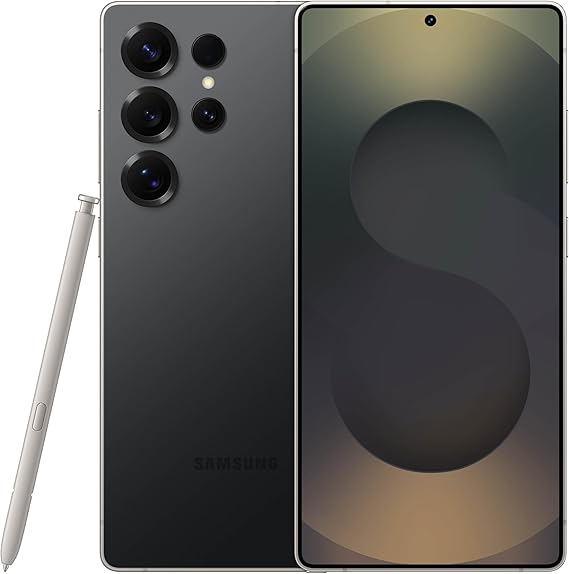 Samsung Galaxy S25 Ultra, 512GB Smartphone, Unlocked Android, AI Night Mode Camera, Snapdragon 8 Elite Fast Processor, 5000mAh Battery, Built-in S Pen, 2025, Near Me US 1 Yr Warranty, Titanium Black
