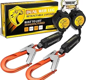 TRSMIMA-Fall-Protection-Retractable-Lanyard-6FT-Twin-Leg-Self-Retracting-Lanyard-Tangle-Free-Webbing-Shock-Absorber-Dual-Aluminum-cipiads-freeads