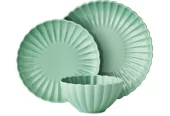 The Pioneer Woman Colette 12-Piece Stoneware Dinnerware Set, Blue Near me At My Local Walmart.com