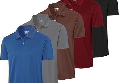 5-Pack-Mens-Mesh-Athletic-Polo-Shirt-Quick-Dry-Golf-Moisture-Wicking-Active-Short-Sleeve-Workout-Training-cipads-freeads