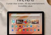 Amazon Fire HD 10 tablet (newest model) built for relaxation, 10.1″ vibrant Full HD screen, octa-core processor, 3 GB RAM, 32 GB, Black