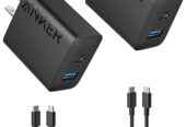 Anker iPhone 16 Charger, 2-Pack 20W Fast USB C Charger Block, for iPhone 16/16 Pro Max/15 Series/iPad Pro and More (Black, 2 Pack & 2 Cable)