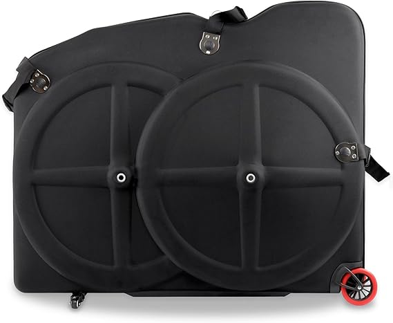 CyclingDeal Bike Travel Case | Lightweight & Durable Bike Case for Flying w/EVA Material | TSA Lock & Wheels for Easy Transportation | Bicycle Travel Bag for Flights | Up to 700c Road or 29″ MTBs