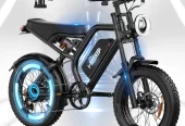 Electric Bike for Adults, 20″ Fat Tire E-Mountain Bicycle, Peak 1500W Motor 48V 15.6AH 7-Speed Ebike Front & Rear Suspension/ Disc Brake, UL2849