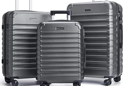 LIGHT-FLIGHT-Luggage-Sets-3-Piece-Durable-Suitcase-Set-with-Spinner-Wheels-3-Pcs-Hardside-Lightweight-luggage-with-TSA-Lock-cipads-freeads