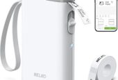 Nelko Label Maker Machine with Tape, P21 Bluetooth Label Printer, Wireless Mini Label Makers with Multiple Templates for School Office Home, White