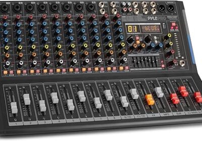 PYLE-12-Channel-Bluetooth-Studio-Audio-Mixer-DJ-Sound-Controller-Interface-with-USB-Drive-for-PC-Recording-Input-RCA-XLR-Microphone-Jack-cipads-freeads
