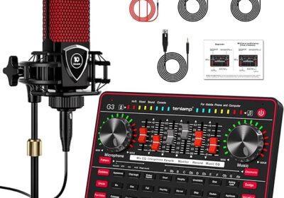 Podcast-Microphone-Bundle-with-Live-Sound-Board-Audio-Mixer-Podcast-Equipment-Bundle-with-3.5mm-Condenser-Microphone-for-Pc-cipads-freeads