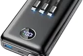 Portable Charger Power Bank – 60,000mAh Battery Pack, 22.5W Fast Charging Phone Charger with USB-C/iOS/Micro-USB Cable, Powerbank for iPhone 16 15 14 13 12 Samsung Google, Travel Camping Essentials