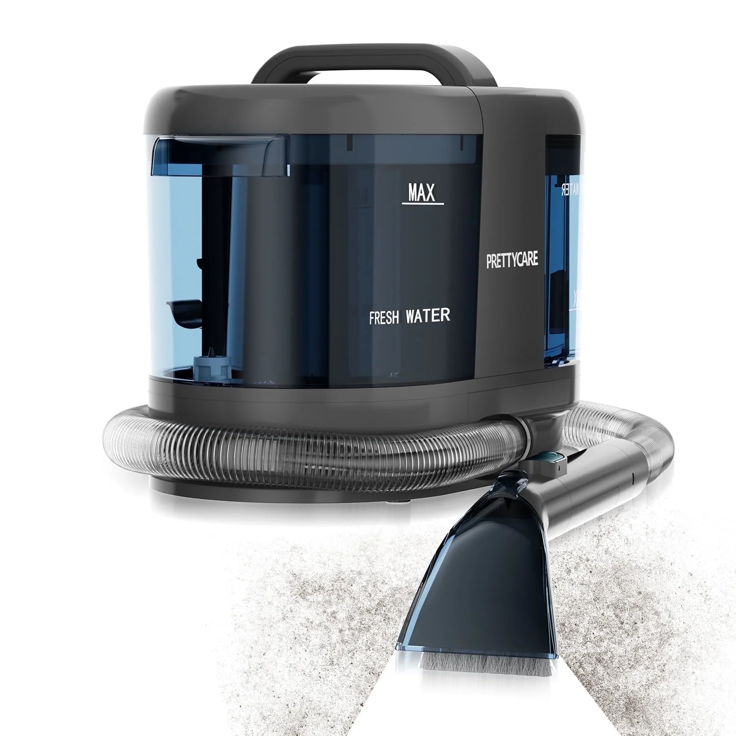 PrettyCare Cordless Portable Carpet Shampooer,Pet Stain Remover,Car Cleaner and Auto Detailer PC808