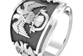 Scottish Rite 32nd Degree Masonic Ring for Mens 925 Sterling Silver