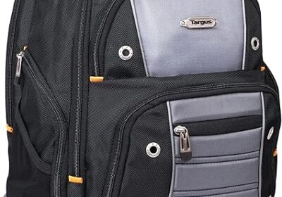 Targus-Drifter-II-Laptop-Backpack-Black-Gray-–-Backpack-for-Men-for-Business-and-Travel-Durable-Water-Resistant-Material-Fits-cipads-freeads
