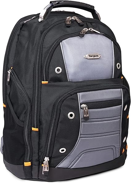 Targus Drifter II Laptop Backpack, Black/Gray – Backpack for Men for Business and Travel, Durable Water-Resistant Material, Fits up to 17″ Laptops (TSB239US)