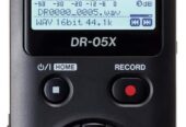 Tascam DR-05X Stereo Handheld Digital Audio Portable Recorder and USB Audio Interface, Pro Field, AV, Music, Dictation Recorder