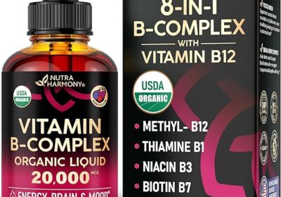 USDA-Organic-Vitamin-B-Complex-B5-Pantothenic-Acid-B12-Methylcobalamin-B1-Thiamine-B6-Pyridoxine-B7-Biotin-B9-Folic-B3-Niacinamide-cipads-freeads