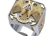 icedout Scottish Rite Two Headed Eagle Signet Ring Iced Out Diamond Two Tone 32 Degree Freemason Master Masonic Symbol Me’s Statement Ring 925 Sterling Silver Handcrafted Hip Hop Jewelry Gift For Him
