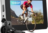 Bike Camera Rechargeable Battery 360° Rotation – Color Night Vision 3 Mins Easy Installation Wide View Handlebar 4.3” HD 1080P Monitor Bicycle Rear View Camera for Mountain Ebike Wankskey