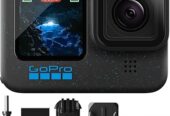 GoPro Hero12 Black E-Commerce Package – Waterproof Action Camera with 5.3K60 Ultra HD Video, 27MP Photos, HDR, 1/1.9″ Image Sensor, Live Streaming, Webcam, Stabilization