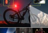 DARKBEAM Bike Headlight Rechargeable USB-C, Bicycle Lights 4000LM Ultra Bright, Mountain Bike Light Set for Night Riding, 6+5 Mode Waterproof Front Bike Light & Rear Light for Road, Cycling