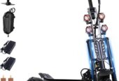 Electric Scooter Adult 7000W Brushless Motor Up to 55 MPH, 60V 33Ah Li-Ion Battery Range 65+ Miles, 13 “All Terrain Tires, Full Suspension EScooter Adjustable Handlebar Height, E-Scooter with Seat