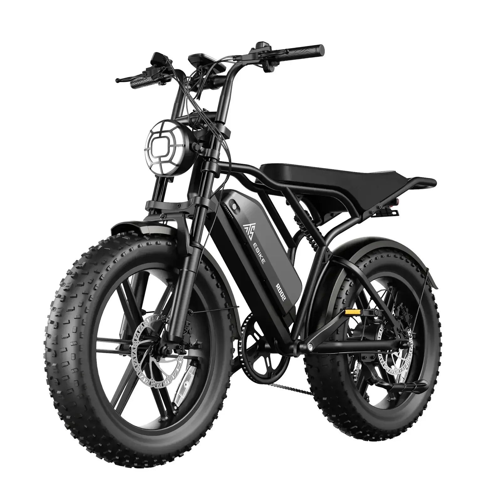 Electric Bike for Adults, 750W Peak 1500W Motor, 20″x4″ Fat Tire E Bicycle, Hydraulic Disc Brakes, E Mountain Bike, 48V/15AH UL2849, App Control