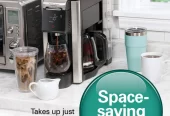 Hamilton Beach FlexBrew 5-in-1 Coffee Maker, Single Serve, 12-Cup Coffee Pot, Hot & Iced, K Cup Pod Compatible or Grounds, Black Christmas Gifts