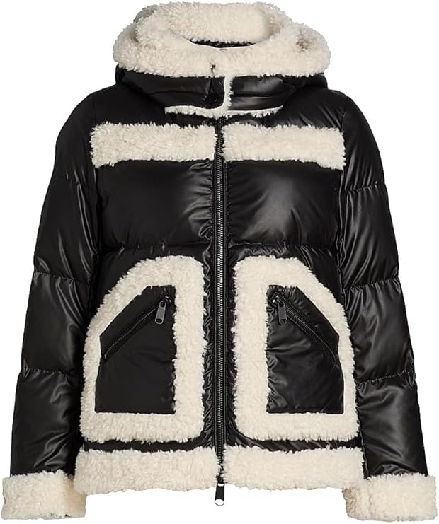 Mercer Collective Faux-Shearling-Trim Down Puffer Coat