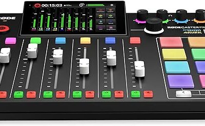 RODE-RODECaster-Pro-II-All-in-One-Production-Solution-for-Podcasting-Streaming-Music-Production-and-Content-CreationBlack-cipads-freeads-in-the-store