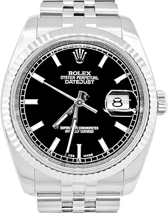 Rolex Pre-Loved Datejust 116234, Automatic, Steel and White Gold, 36