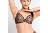 Curvy Kate Womens Lifestyle Sheer Plunge Bra Style-CK5711, Beautiful sheer deep plunge full coverage bra
