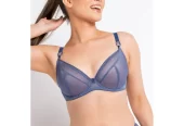 Curvy Kate Womens Lifestyle Sheer Plunge Bra Style-CK5711, Beautiful sheer deep plunge full coverage bra