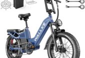 Wallke 2-in-1 Electric Bike & Portable Power Station, 4000W Peak Motor, 40MPH Fast E-Bike, 2640Wh Solar Generator, 48V 55Ah Removable Battery, Torque Sensor, 20×4 Fat Tire All Terrain Ebike Adults