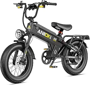 ANIIOKI 2026 A8 Pro Max Electric Bike, 30mph High Speed,200 Miles Range Fat Tire Ebikes, 60/70Ah Removable Battery, ebike for Adult