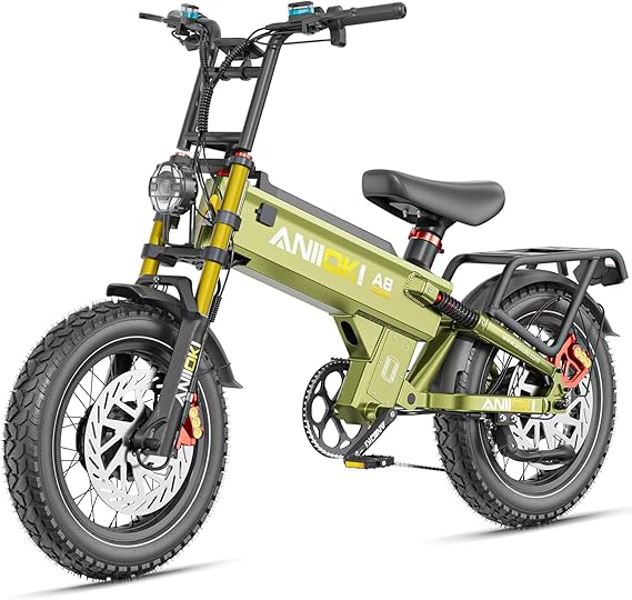 ANIIOKI Electric Bike for Adults,70Ah Removable Battery,200+ Miles Long Range,7-Gear Speed All-Terrain E-Bike
