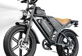 DEEPOWER Electric Bike for Adults,2000W Peak Motor&32MPH Electric Dirt Bike，48V 20AH/35AH/60AH Battery, 70-160 Max Miles,Dual Suspension Ebikes for Adults, 20″ Fat Tire E Bike