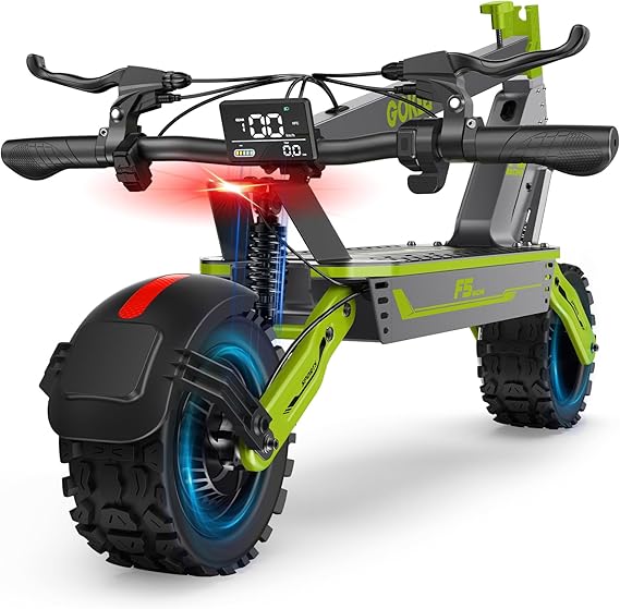 Electric Scooter, 1500W Peak Power Adults Electric Scooter, 34mph, 52V/20ah Battery Scooter with 43 Mile Long Range, 11” Anti-Slip Off-Road Electric Scooter