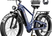 Jasion Thunder PRO/ST Electric Bike,2000W Peak Ebikes for Adults,26”Fat Tire Best Ebike for Men,90 Miles with 1040Wh Battery,35 MPH Max Speed Bicycles,500 lbs Capacity,Certified By UL2849