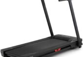 NordicTrack T Series – [5″ LCD Display & Device Shelf] – See your live workout stats on the clear 5” LCD display or use your own device to follow iFIT trainers and automatically control your treadmill, all from your phone or tablet. (Train Membership Required)