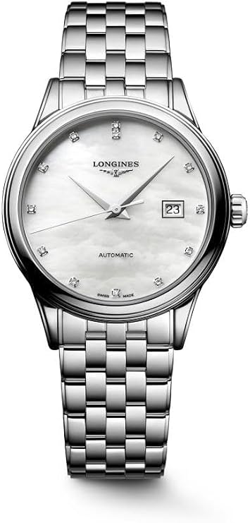Longines Flagship Classic 30MM Automatic Watch, Automatic L592 movement, hours, minutes, seconds and date